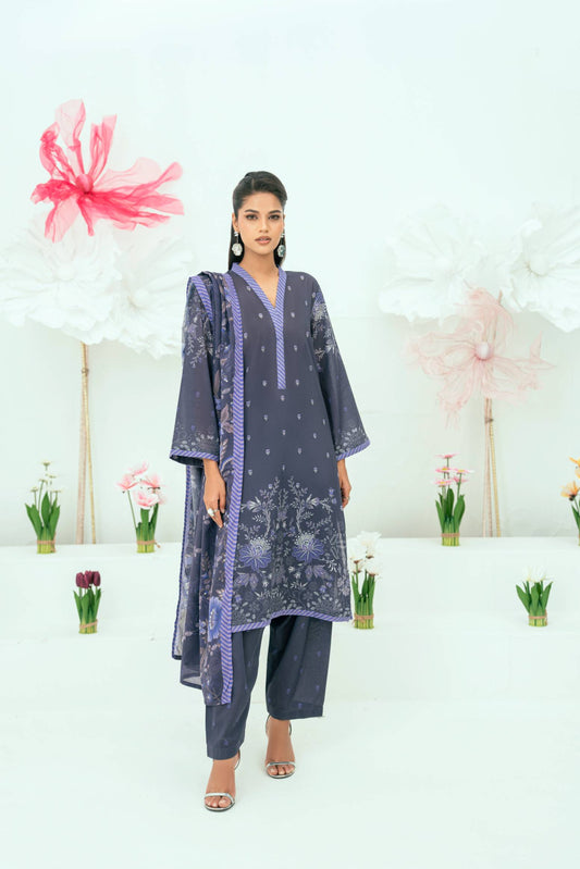 Printed Lawn 3 Piece