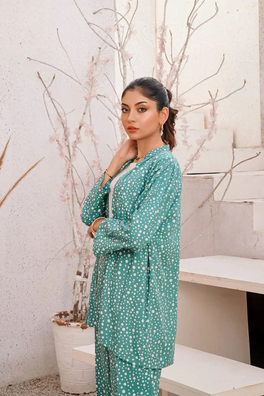 Light Sea Green linen set