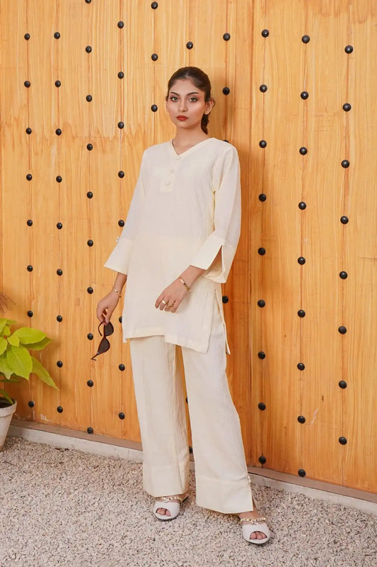 Light Lemon Georgette Set