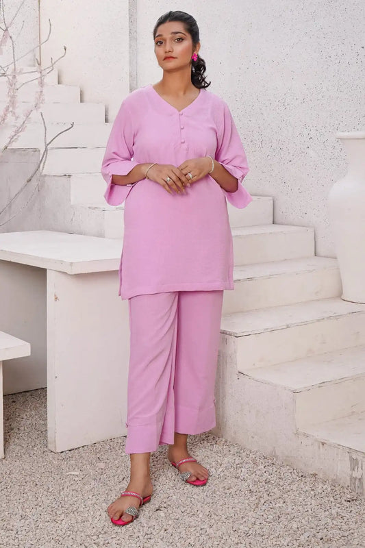 Bright Pink Georgette Set