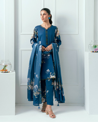 Unstitched Printed Lawn 3 Piece