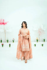Unstitched Printed Lawn 3 Piece