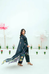 Unstitched Printed Lawn 3 Piece