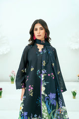 Unstitched Printed Lawn 3 Piece