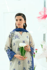 Unstitched Printed Lawn 3 Piece
