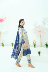 Unstitched Printed Lawn 3 Piece