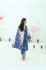 Unstitched Printed Lawn 3 Piece