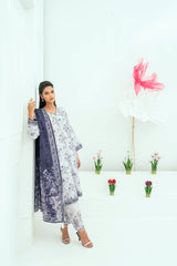 Unstitched Printed Lawn 3 Piece