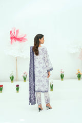 Unstitched Printed Lawn 3 Piece