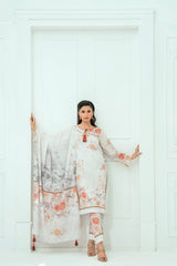 Unstitched Printed Lawn 3 Piece