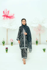Unstitched Printed Lawn 3 Piece