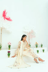 Unstitched Printed Lawn 3 Piece