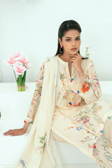 Unstitched Printed Lawn 3 Piece