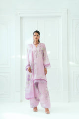 Unstitched Printed Lawn 3 Piece