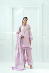 Unstitched Printed Lawn 3 Piece