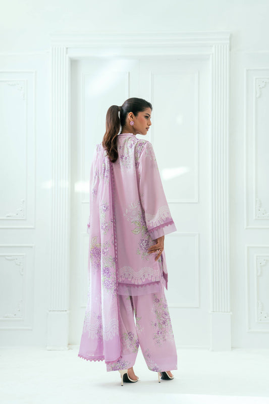 Unstitched Printed Lawn 3 Piece