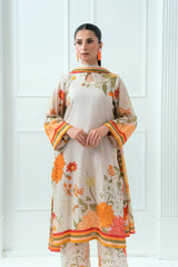 Unstitched Printed Lawn 3 Piece