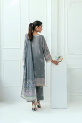 Unstitched Printed Lawn 3 Piece
