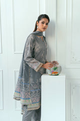 Unstitched Printed Lawn 3 Piece
