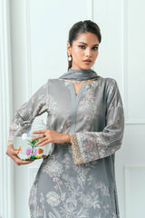 Unstitched Printed Lawn 3 Piece