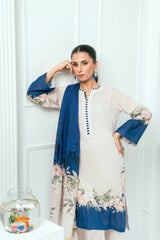 Unstitched Printed Lawn 3 Piece