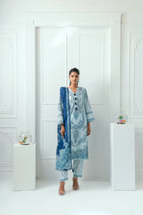 Unstitched Printed Lawn 3 Piece