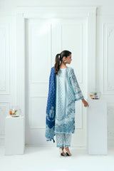 Unstitched Printed Lawn 3 Piece