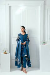 Unstitched Printed Lawn 3 Piece