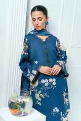 Unstitched Printed Lawn 3 Piece