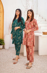 Green Printed Khaddar