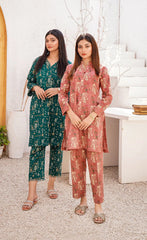 Green Printed Khaddar