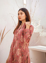 Marian Pink Printed Khaddar