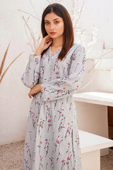 Marian blue Printed Khaddar