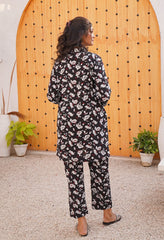 Floral linen Suit