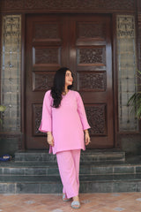 Bright Pink Georgette Set