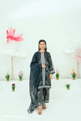 Unstitched Printed Lawn 3 Piece