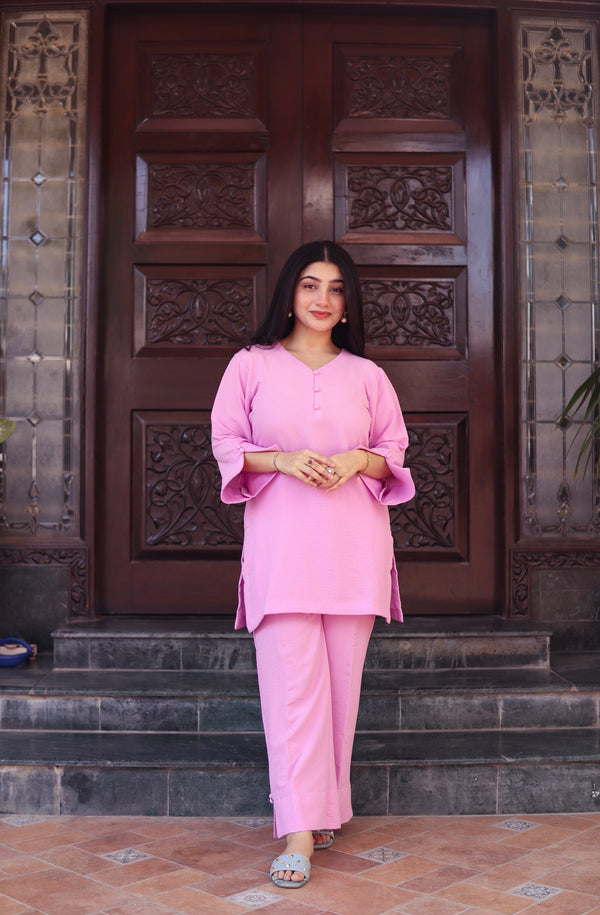 Bright Pink Georgette Set